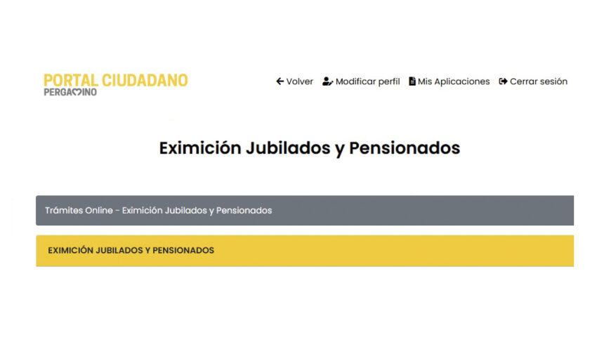 Está abierta la inscripción para la Eximición de Jubilados y Pensionados