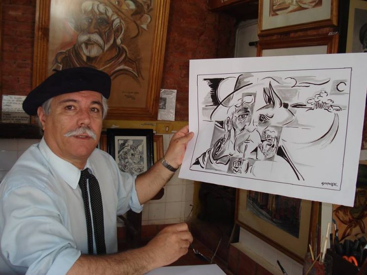 El artista plástico Miguel Ángel Gasparini presentará su obra gauchesca