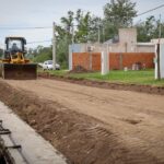 Avanza la obra de cordón cuneta en el Barrio Solares III Scalabrini