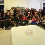 Alumnos del taller de pintura de la Tercera Edad entregan mural a ENVION