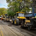 Comenzó la repavimentación de la Avenida Yrigoyen