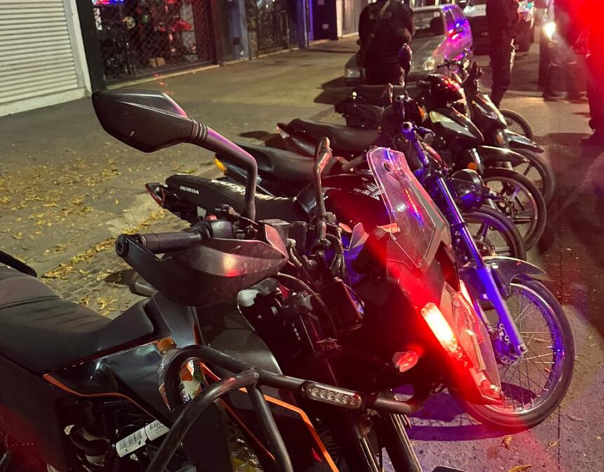 Tolerancia cero: 25 motos secuestradas este fin de semana