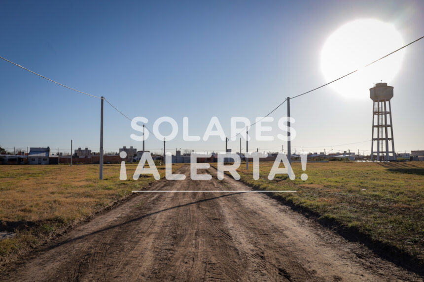 Solares: los lotes adjudicados no pueden venderse ni transferirse