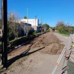 Obras de Cordón cuneta en barrio Virgen de Itatí