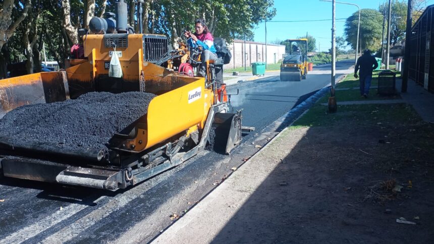 Peña: continúan las obras de pavimentación en sectores clave del pueblo