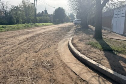 Nuevas obras de cordón cuneta en barrio Villa San José