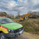 Operativo de control y mantenimiento de las compuertas del Arroyo Pergamino