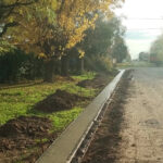 Comenzaron las obras de cordón cuneta en La Violeta