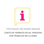 Corte de tránsito en avenida Yrigoyen por trabajos en la zona Corte de tránsito en avenida Yrigoyen por trabajos en la zona