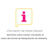 Advierten sobre estafas vinculadas al cobro del Carnet de Manipulación de Alimentos Advierten sobre estafas vinculadas al cobro del Carnet de Manipulación de Alimentos