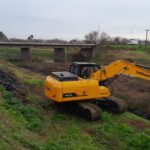 Tareas de limpieza del Arroyo Pergamino