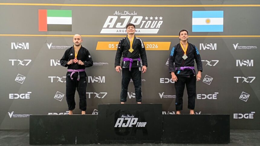 Jiu Jitsu: Ladislao Montebro sumó tres medallas en el AJP Argentina